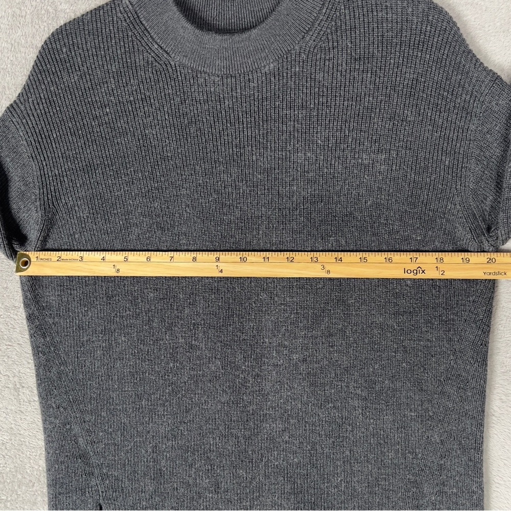 Lululemon Merino‎ Wool-Blend Ribbed Crewneck Sweater Women's 6 Heathered Gray - Picture 7 of 10